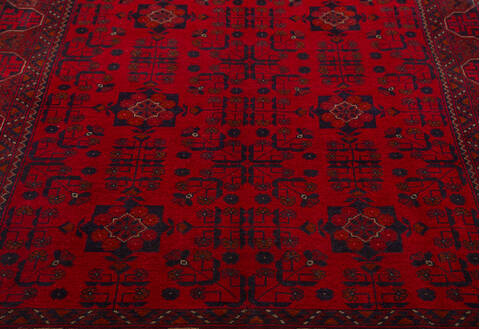 Khan Mohammadi Red Hand Knotted 50 X 66 Area Rug 700-156778 Image 4