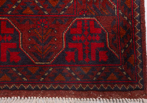 Khan Mohammadi Red Hand Knotted 50 X 66 Area Rug 700-156778 Image 6