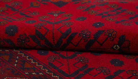 Khan Mohammadi Red Hand Knotted 50 X 66 Area Rug 700-156778 Image 7