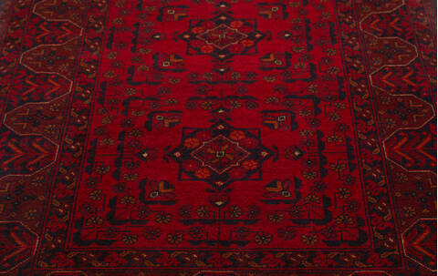 Khan Mohammadi Red Hand Knotted 35 X 50 Area Rug 700-156779 Image 4