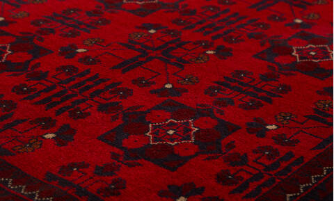 Khan Mohammadi Red Hand Knotted 34 X 49 Area Rug 700-156780 Image 3
