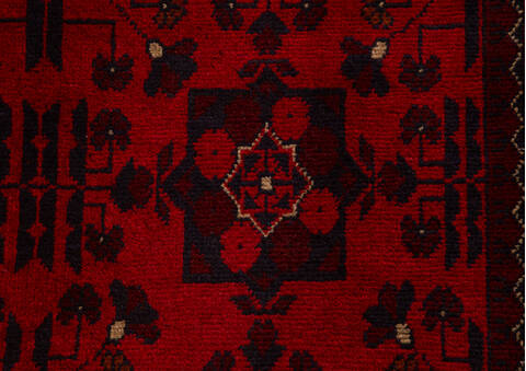 Khan Mohammadi Red Hand Knotted 34 X 49 Area Rug 700-156780 Image 5