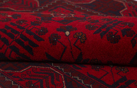 Khan Mohammadi Red Hand Knotted 34 X 49 Area Rug 700-156780 Image 7