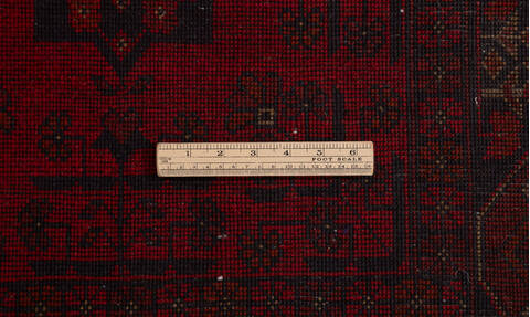 Khan Mohammadi Red Runner Hand Knotted 210 X 98 Area Rug 700-156781 Image 8