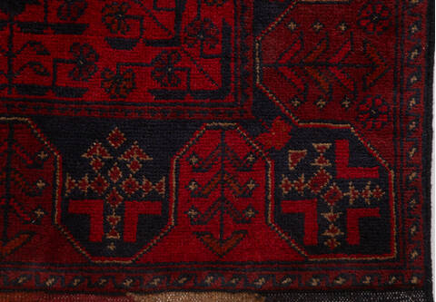 Khan Mohammadi Red Runner Hand Knotted 29 X 99 Area Rug 700-156782 Image 6