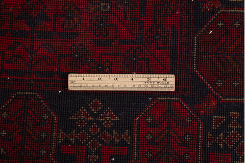 Khan Mohammadi Red Runner Hand Knotted 29 X 99 Area Rug 700-156782 Image 8