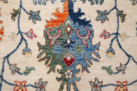 Chobi Beige Hand Knotted 80 X 910 Area Rug 700-156784 Image 6
