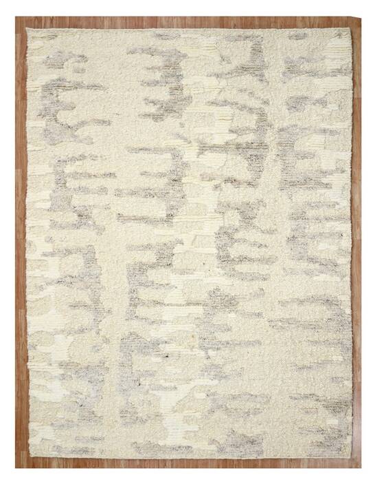 Geometric Beige Hand Knotted 80 X 100  Area Rug 660-156785 Image 0