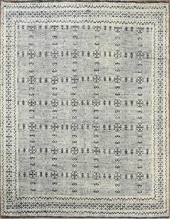 Geometric Beige Hand Knotted 56 X 80  Area Rug 660-156787 Image 0
