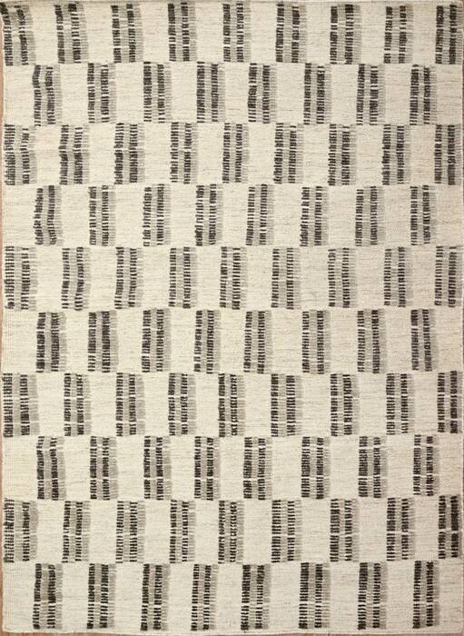 Geometric Beige Hand Knotted 57 X 80  Area Rug 660-156792 Image 0