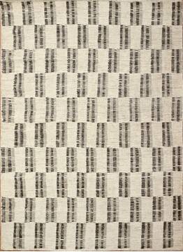 Geometric Beige Hand Knotted 5'7" X 8'0"  Area Rug 660-156792