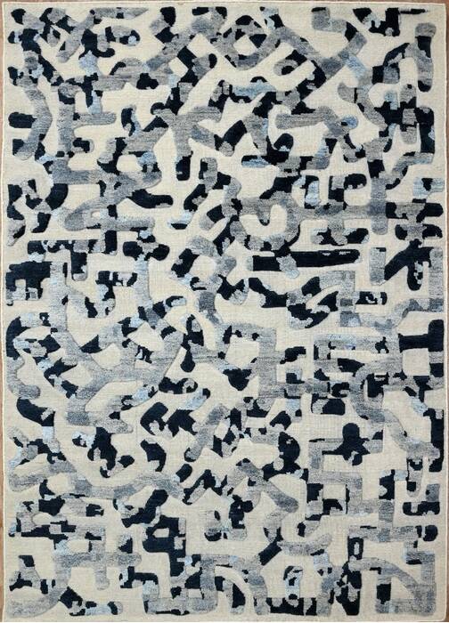 Geometric Beige Hand Knotted 56 X 80  Area Rug 660-156793 Image 0