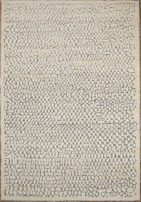 Geometric Beige Hand Knotted 56 X 80  Area Rug 660-156794 Image 0