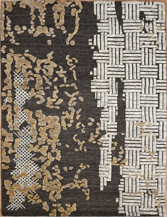 Geometric Multicolor Hand Knotted 56 X 80  Area Rug 660-156796 Image 0