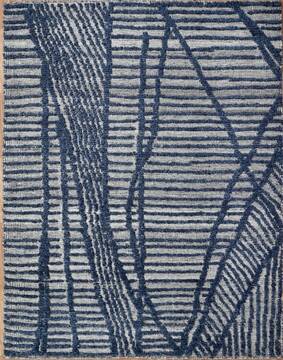 Geometric Multicolor Hand Knotted 5'6" X 8'0"  Area Rug 660-156798