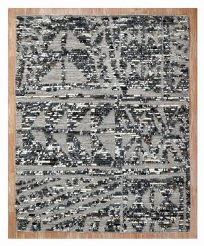 Geometric Multicolor Hand Knotted 5'6" X 8'0"  Area Rug 660-156802