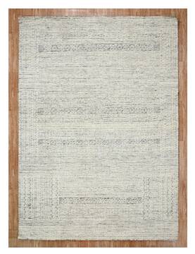 Geometric Multicolor Hand Knotted 5'6" X 8'0"  Area Rug 660-156807