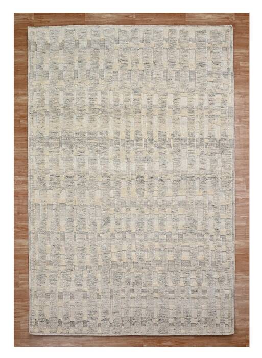 Geometric Multicolor Hand Knotted 56 X 80  Area Rug 660-156808 Image 0