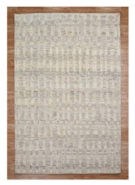 Geometric Multicolor Hand Knotted 5'6" X 8'0"  Area Rug 660-156808