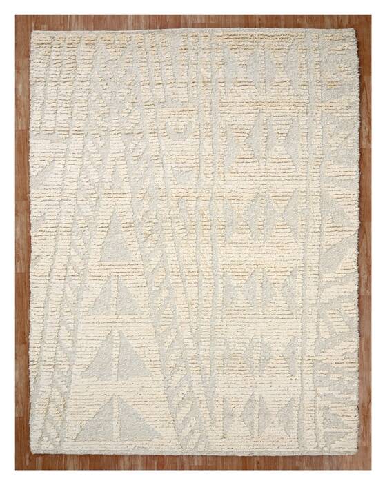 Geometric Multicolor Hand Knotted 56 X 80  Area Rug 660-156810 Image 0