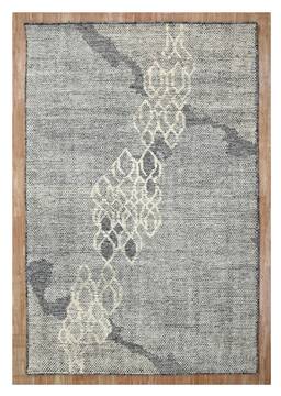 Indian Geometric Multicolor Rectangle 5x8 ft Wool Carpet 156811