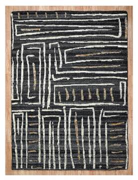 Geometric Multicolor Hand Knotted 5'6" X 8'0"  Area Rug 660-156812