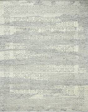 Geometric Beige Hand Knotted 9'0" X 12'0"  Area Rug 660-156818