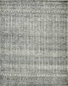 Geometric Beige Hand Knotted 9'0" X 12'0"  Area Rug 660-156821