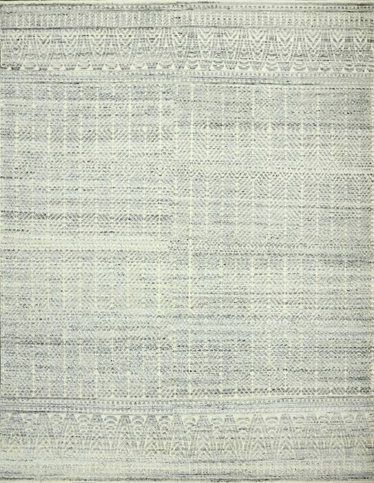 Geometric Beige Hand Knotted 90 X 120  Area Rug 660-156822 Image 0