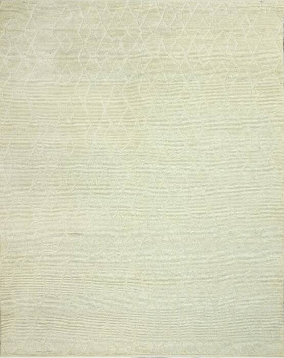 Geometric Beige Hand Knotted 90 X 120  Area Rug 660-156823 Image 0