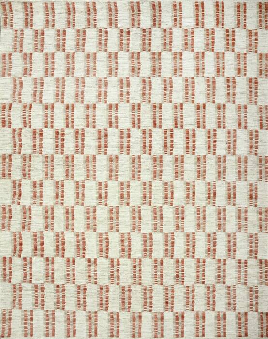 Geometric Beige Hand Knotted 80 X 100  Area Rug 660-156827 Image 0