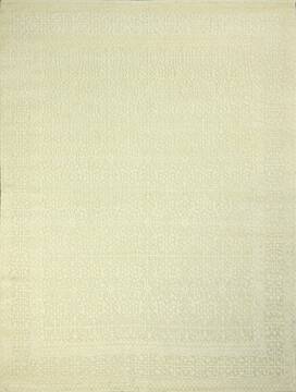 Geometric Beige Hand Knotted 8'0" X 10'0"  Area Rug 660-156829