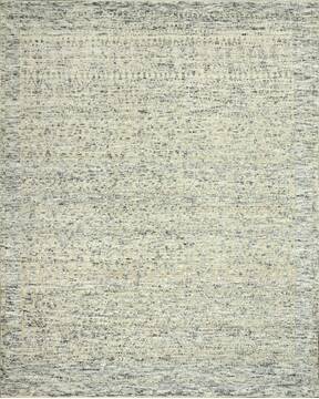 Geometric Beige Hand Knotted 8'0" X 10'0"  Area Rug 660-156837