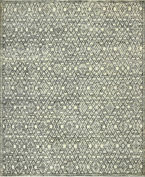 Geometric Beige Hand Knotted 80 X 100  Area Rug 660-156839 Image 0