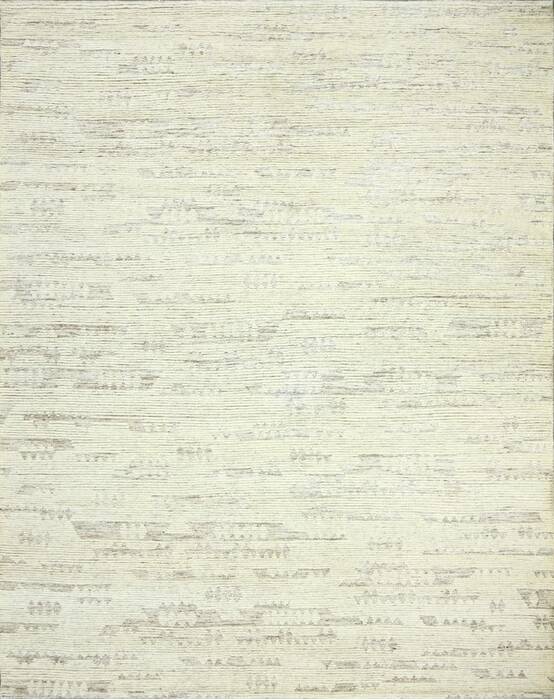 Geometric Beige Hand Knotted 100 X 140  Area Rug 660-156845 Image 0