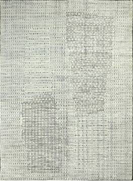 Geometric Beige Hand Knotted 12'0" X 15'0"  Area Rug 660-156848