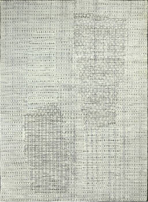 Geometric Beige Hand Knotted 120 X 180  Area Rug 660-156849 Image 0