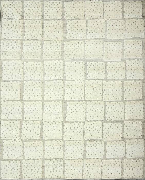 Geometric Beige Hand Knotted 90 X 120  Area Rug 660-156851 Image 0