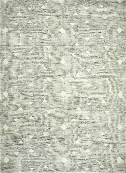 Geometric Beige Hand Knotted 90 X 120  Area Rug 660-156852 Image 0