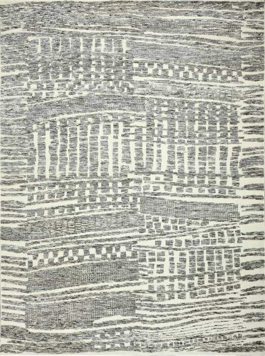 Geometric Beige Hand Knotted 90 X 120  Area Rug 660-156855 Image 0