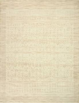 Geometric Beige Hand Knotted 9'0" X 12'0"  Area Rug 660-156858