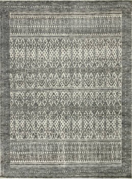 Geometric Beige Hand Knotted 90 X 120  Area Rug 660-156859 Image 0