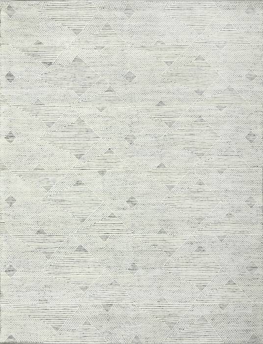 Geometric Beige Hand Knotted 90 X 120  Area Rug 660-156860 Image 0