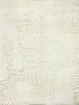 Geometric Beige Hand Knotted 9'0" X 12'0"  Area Rug 660-156861