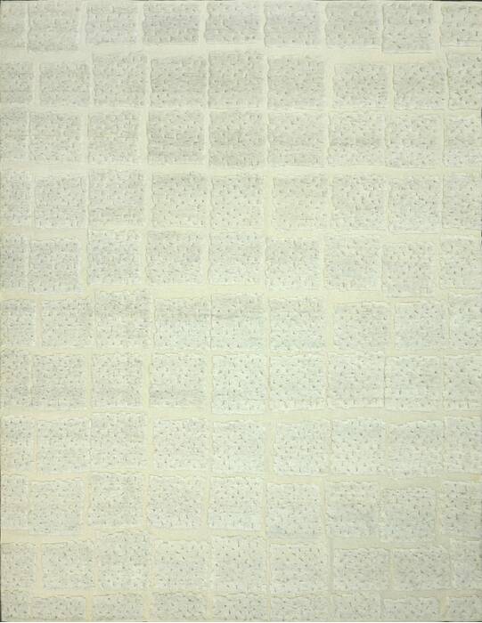 Geometric Beige Hand Knotted 90 X 120  Area Rug 660-156870 Image 0