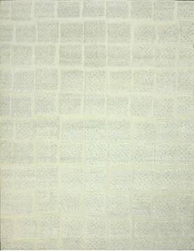 Geometric Beige Hand Knotted 9'0" X 12'0"  Area Rug 660-156870