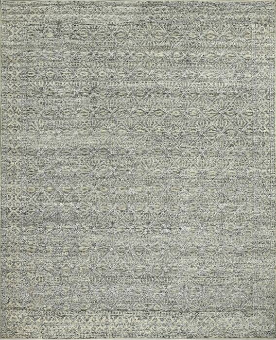 Geometric Beige Hand Knotted 90 X 120  Area Rug 660-156872 Image 0