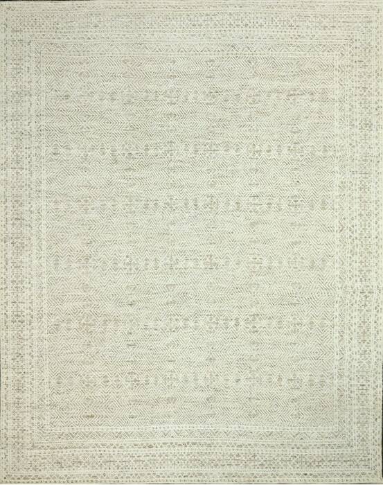 Geometric Beige Hand Knotted 90 X 120  Area Rug 660-156873 Image 0