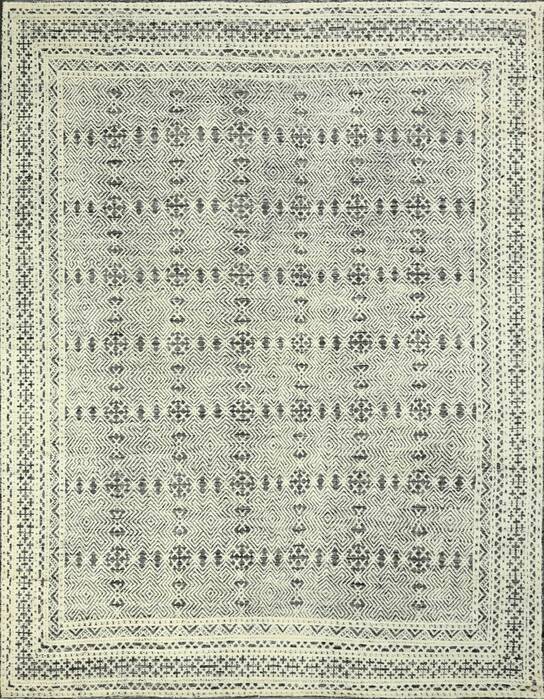 Geometric Beige Hand Knotted 90 X 120  Area Rug 660-156874 Image 0