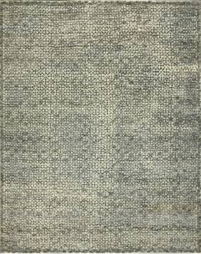 Geometric Beige Hand Knotted 9'0" X 12'0"  Area Rug 660-156877